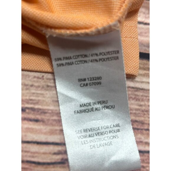 Travis Mathew Men's Peach Pima Performance Polo XL - Picture 5 of 6